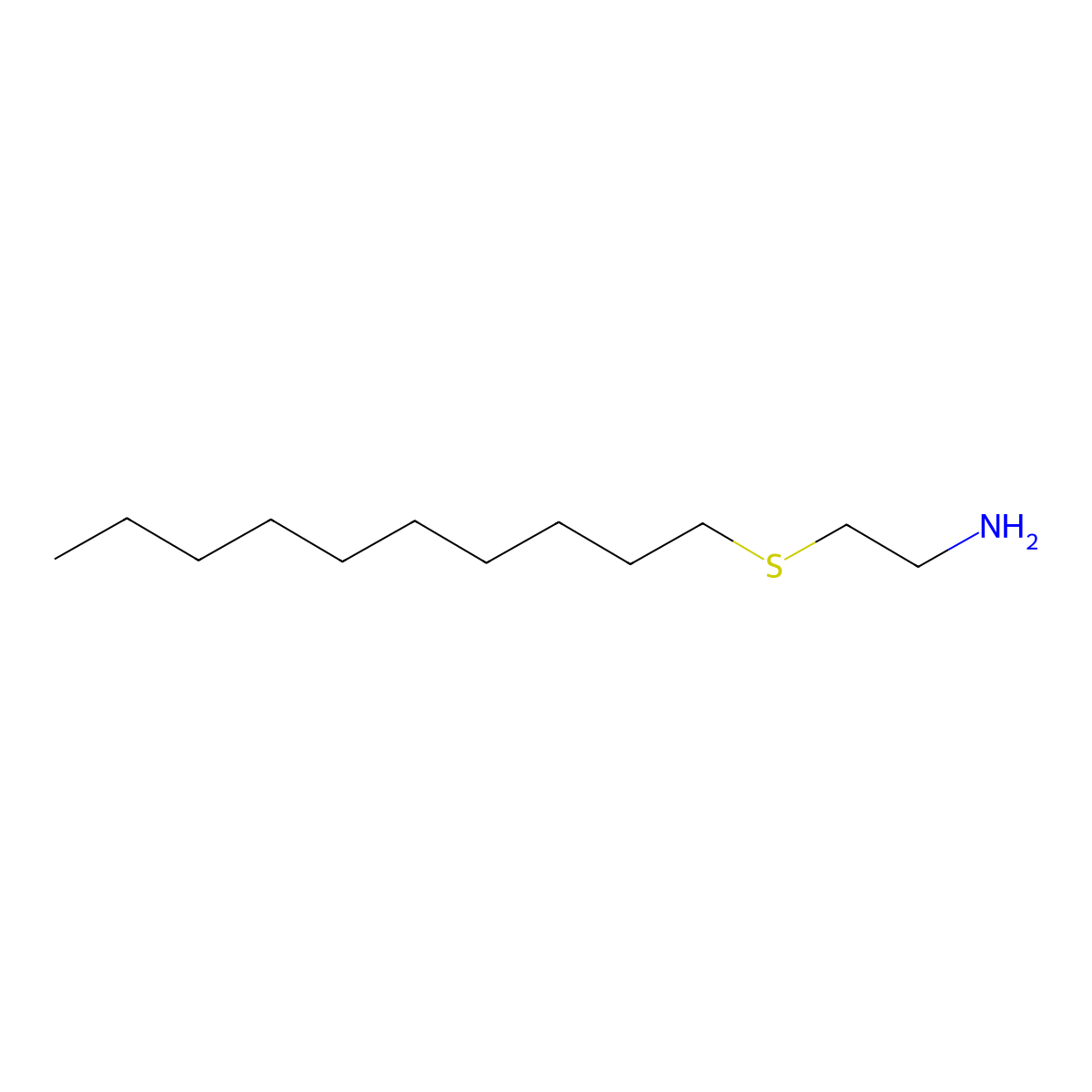 2-(Decylthio)ethanamine molecular structure, CAS 29873-30-1