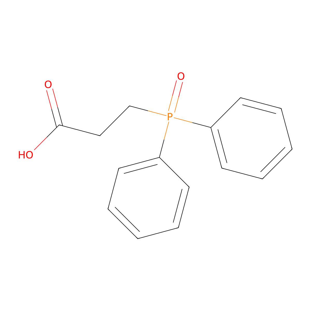 3-(Diphenylphosphoryl)propanoic acid molecular structure, CAS 29874-10-0