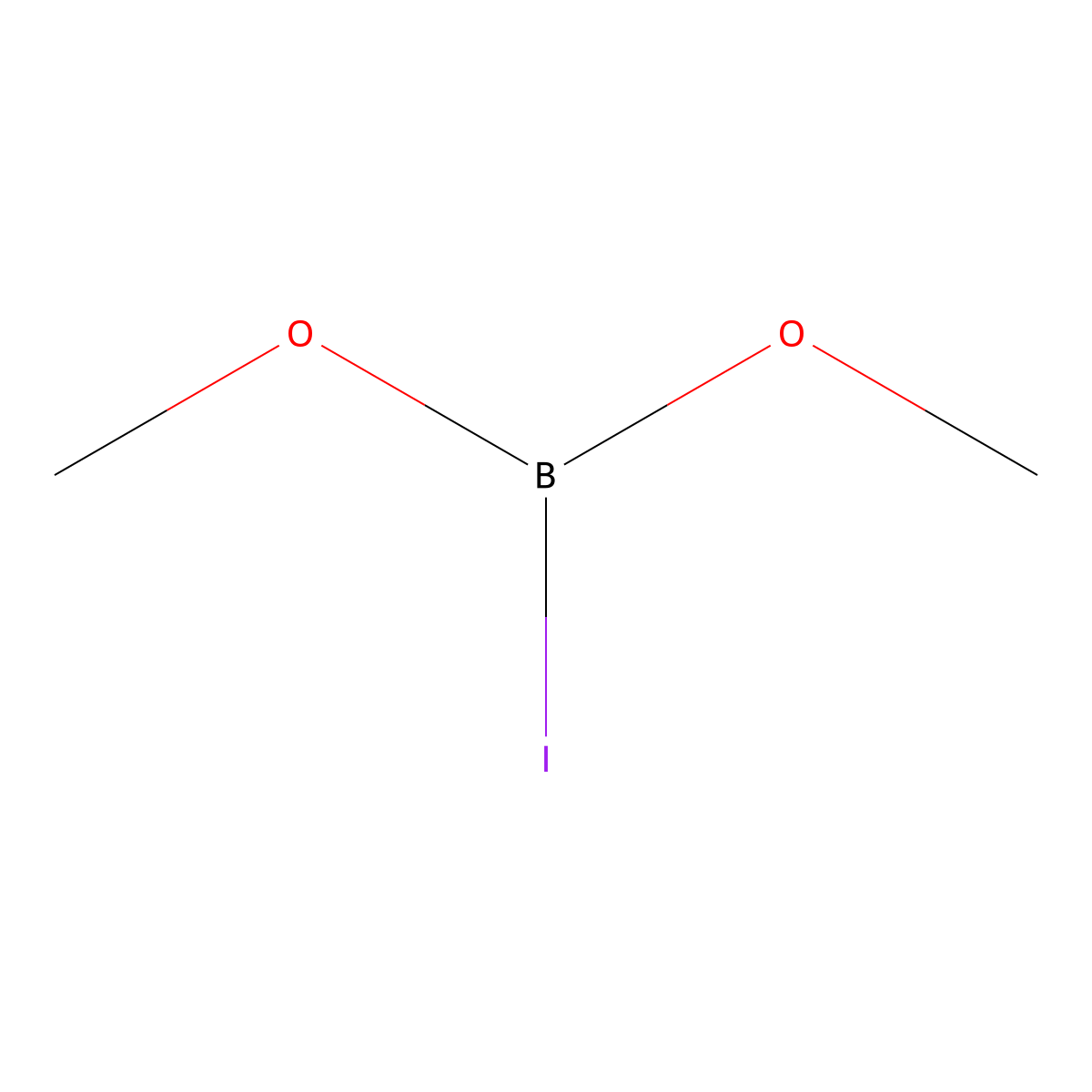 Iodo-bis(methoxy)borane molecular structure, CAS 29878-02-2