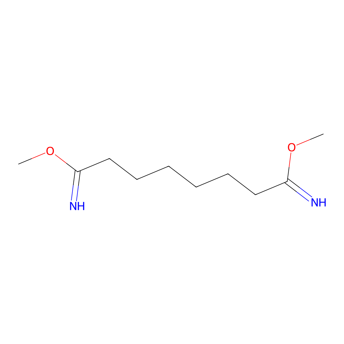 Dimethyl Suberimidate molecular structure, CAS 29878-26-0