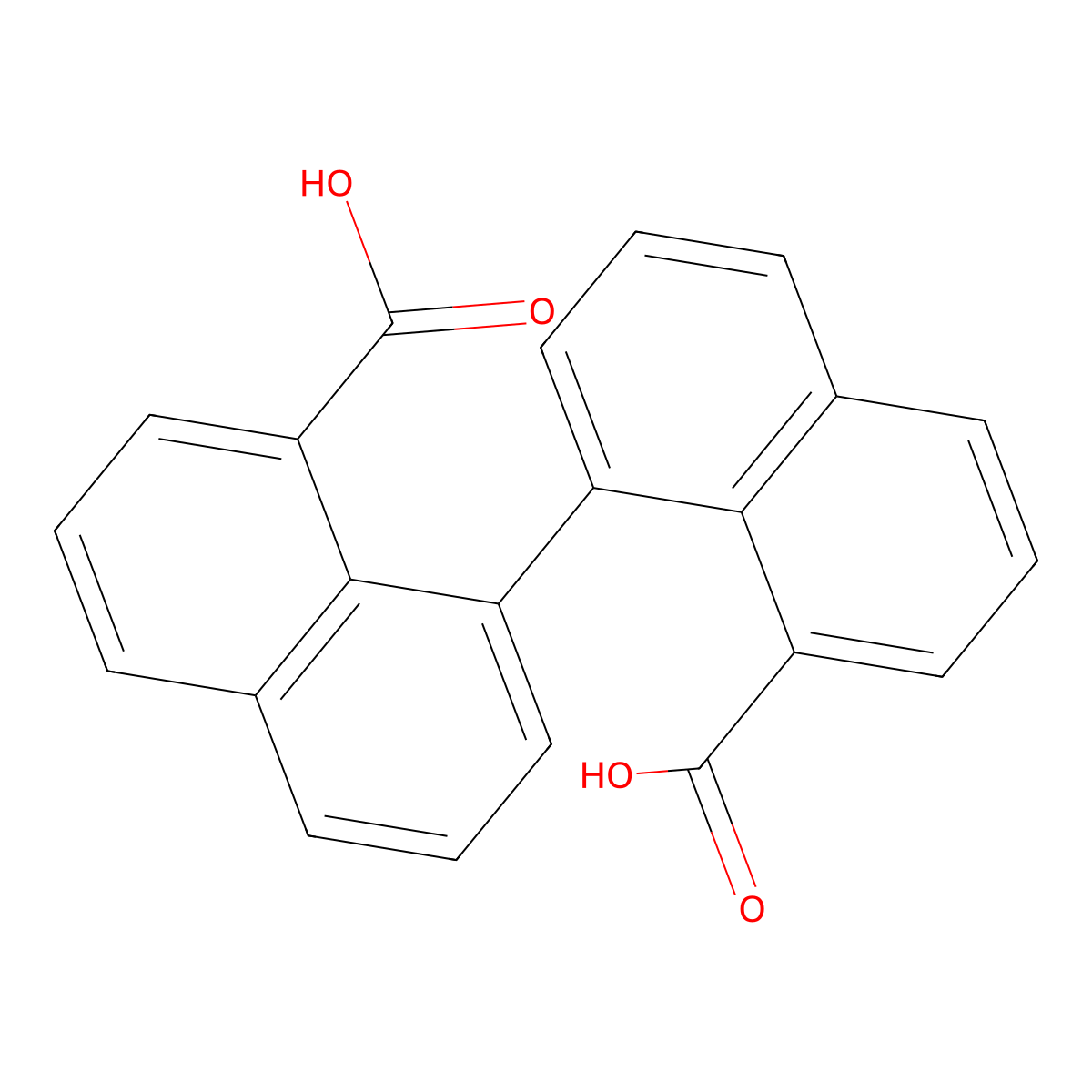 [1,1'-Binaphthalene]-8,8'-dicarboxylic acid molecular structure, CAS 29878-91-9