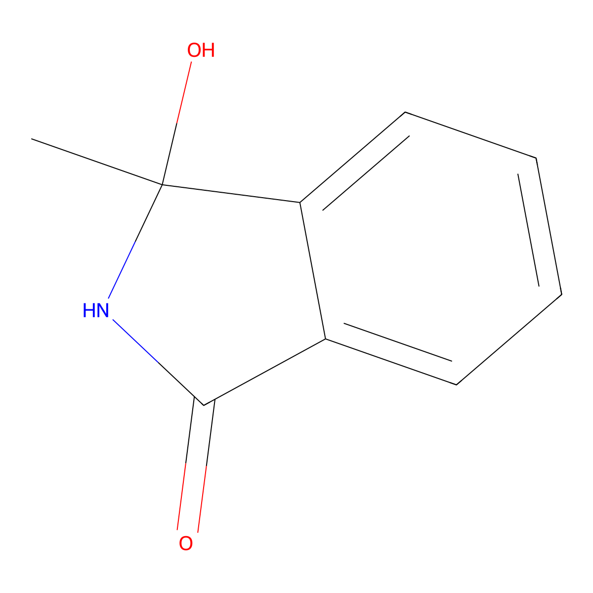 2,3-Dihydro-3-hydroxy-3-methyl-1H-isoindol-1-one molecular structure, CAS 29879-70-7