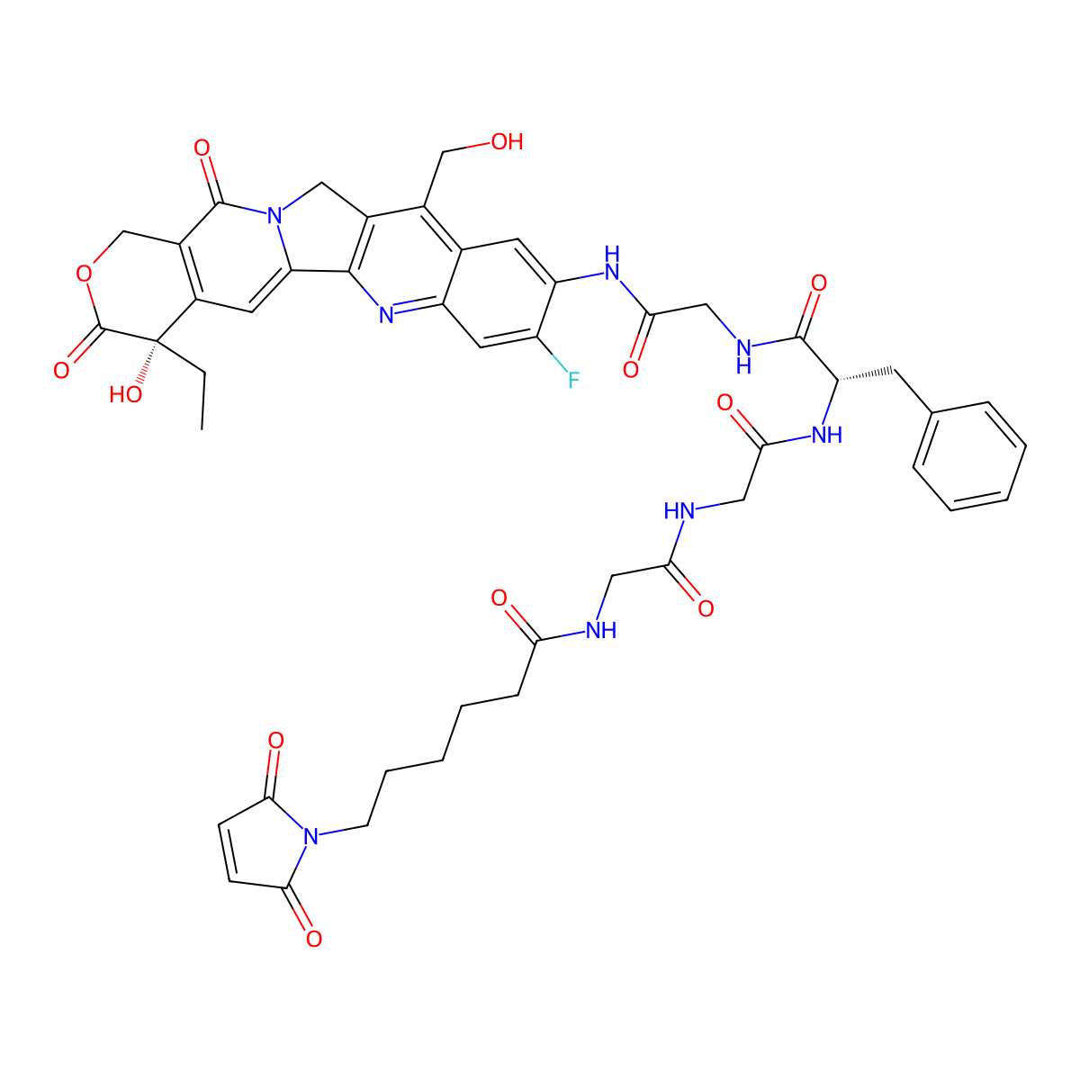 MC-GGFG-(7ethanol-10NH2-11F-Camptothecin) molecular structure, CAS 2987937-38-0