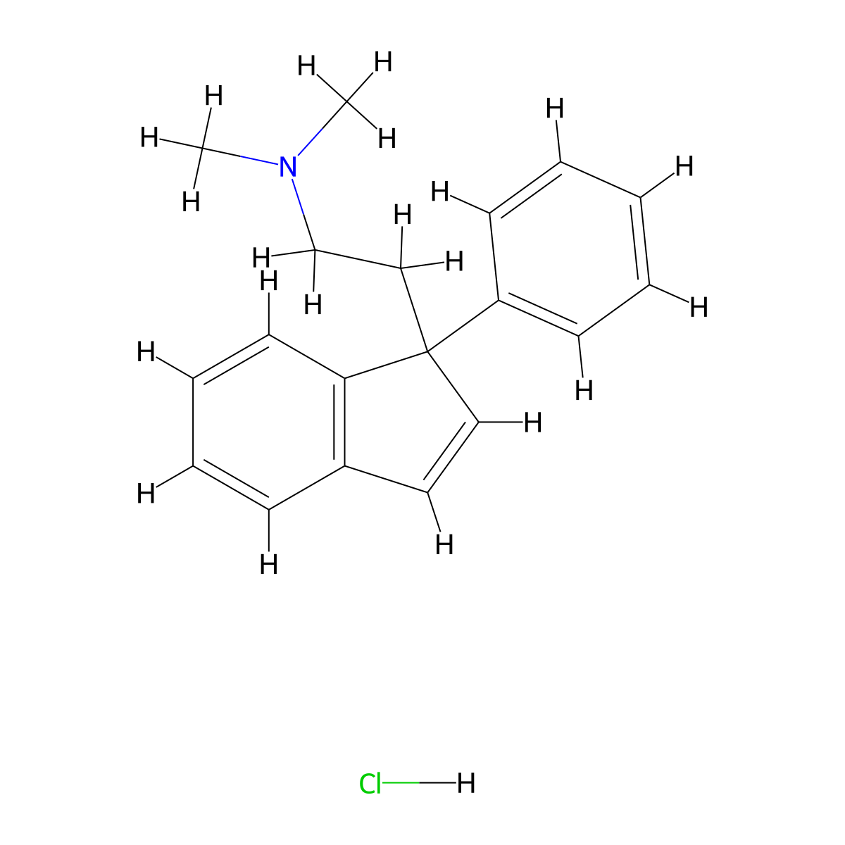 Indriline Hydrochloride molecular structure, CAS 2988-32-1