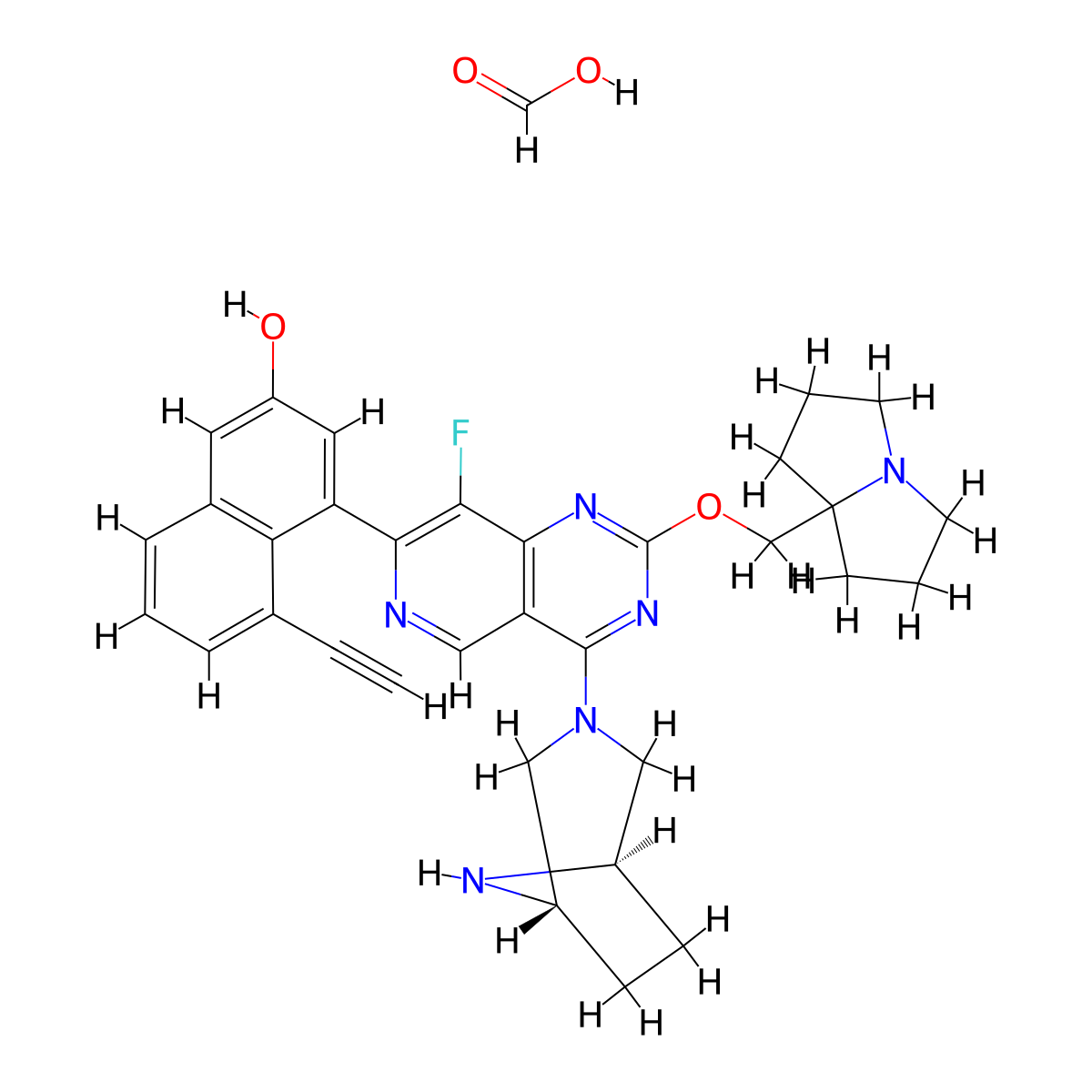 MRTX-EX185 (formic) molecular structure, CAS 2988148-70-3