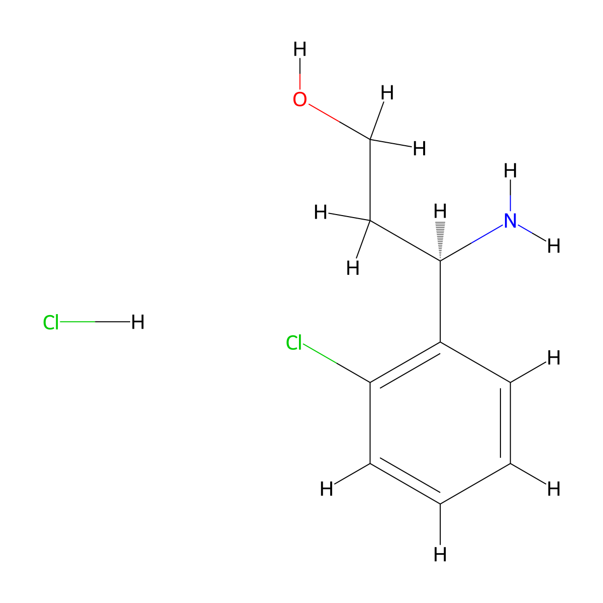 (3R)-3-amino-3-(2-chlorophenyl)propan-1-ol hydrochloride molecular structure, CAS 2988167-02-6