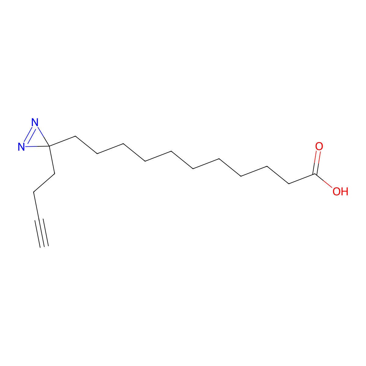 Photoclick Palmitic Acid molecular structure, CAS 2988174-40-7