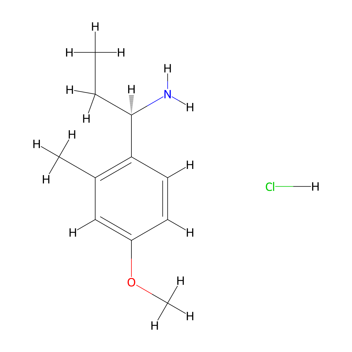 (R)-1-(4-Methoxy-2-methylphenyl)propan-1-amine hydrochloride molecular structure, CAS 2988421-95-8