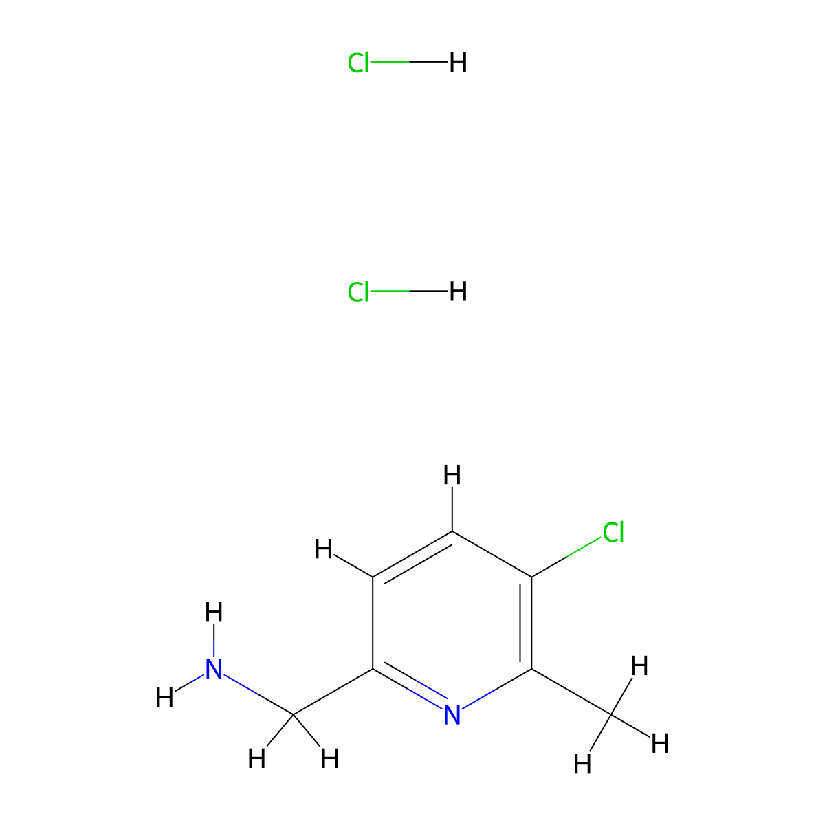 1-(5-Chloro-6-methylpyridin-2-yl)methanamine dihydrochloride molecular structure, CAS 2988474-74-2