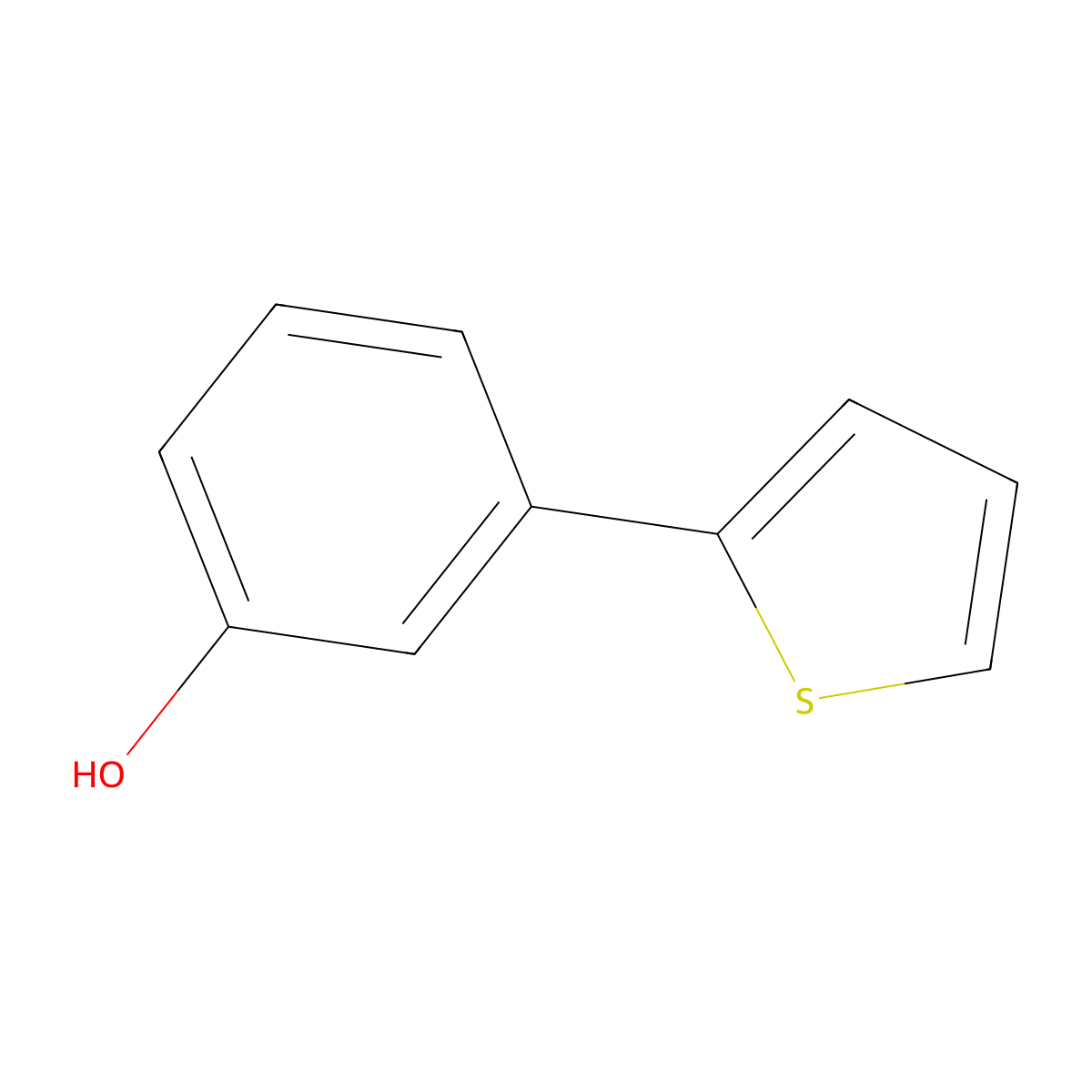 3-(Thiophen-2-YL)phenol molecular structure, CAS 29886-66-6