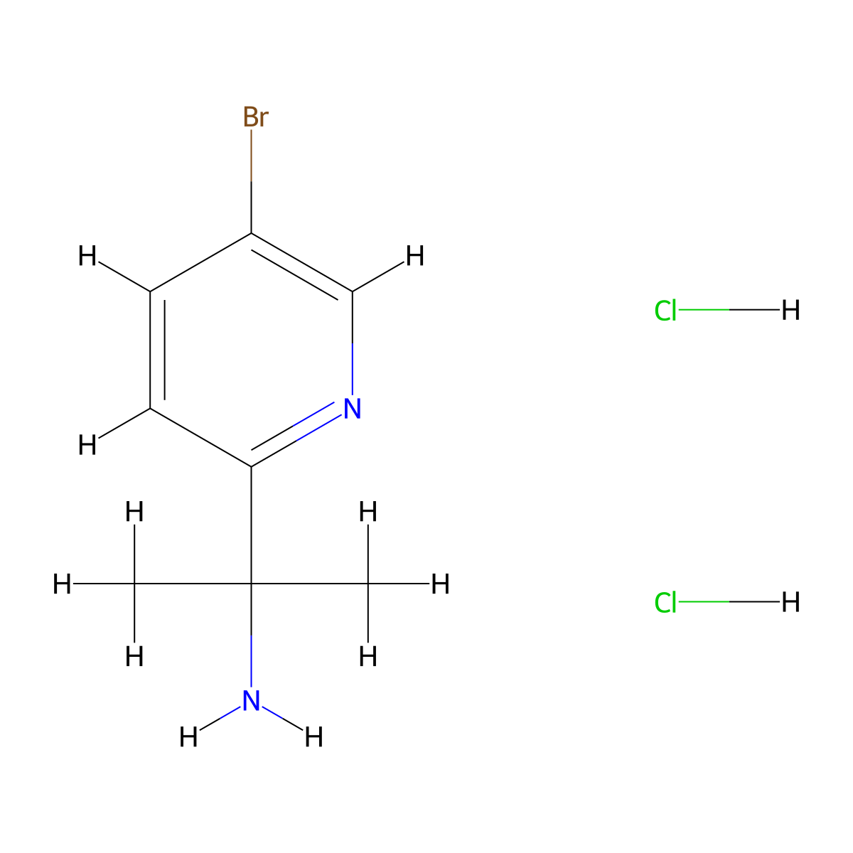 2-(5-Bromopyridin-2-yl)propan-2-amine dihydrochloride molecular structure, CAS 2988954-62-5