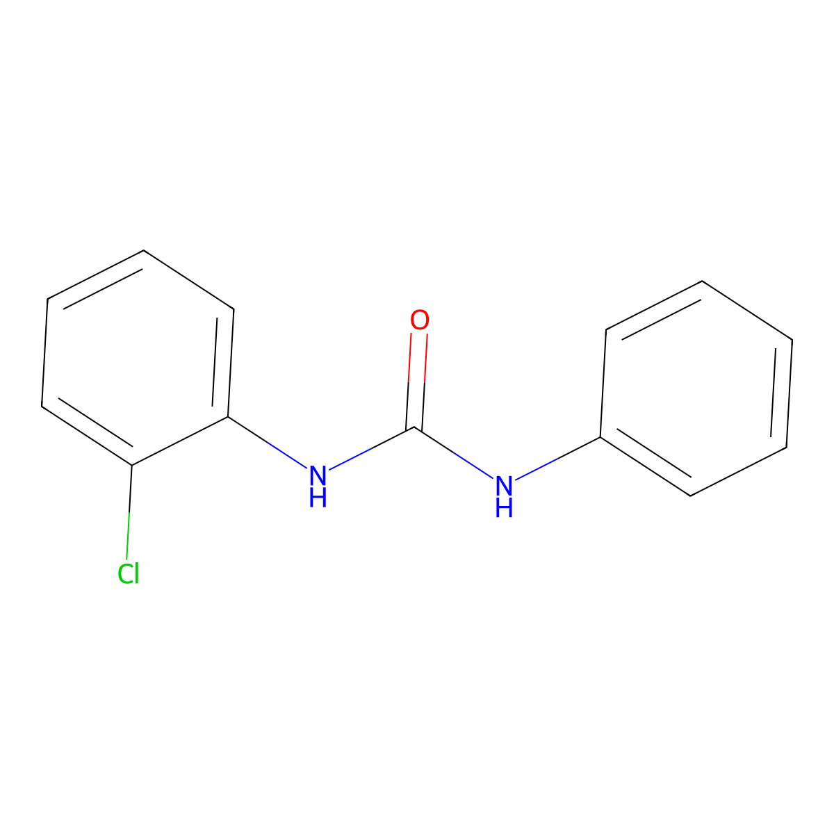 1-(2-Chlorophenyl)-3-phenylurea molecular structure, CAS 2989-99-3