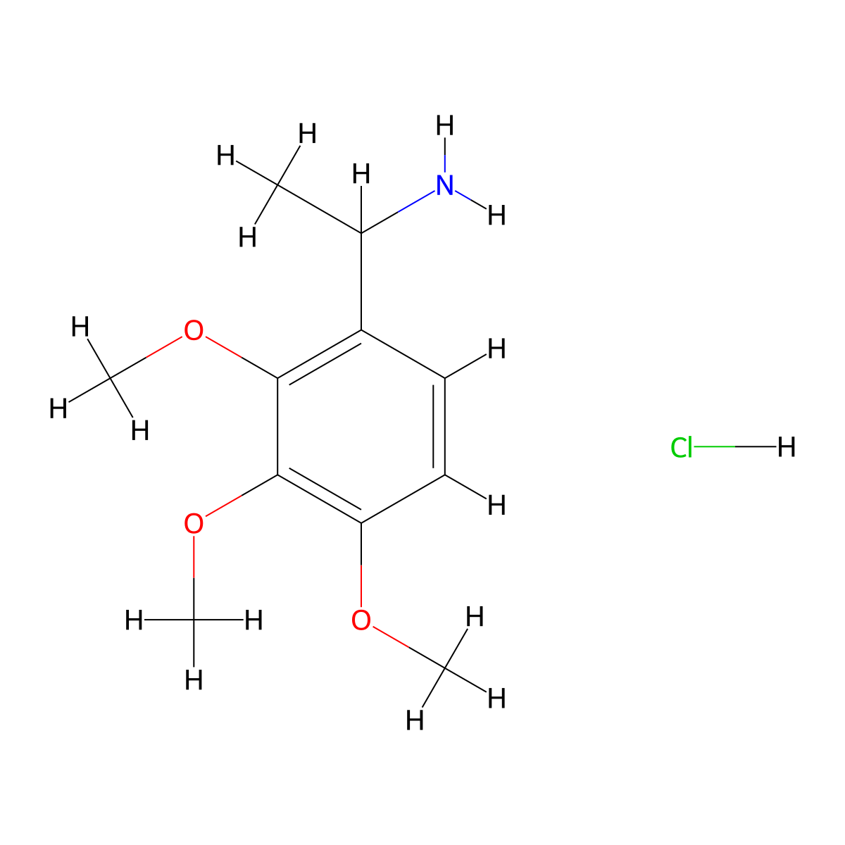 1-(2,3,4-Trimethoxyphenyl)ethan-1-amine hydrochloride molecular structure, CAS 2989546-25-8