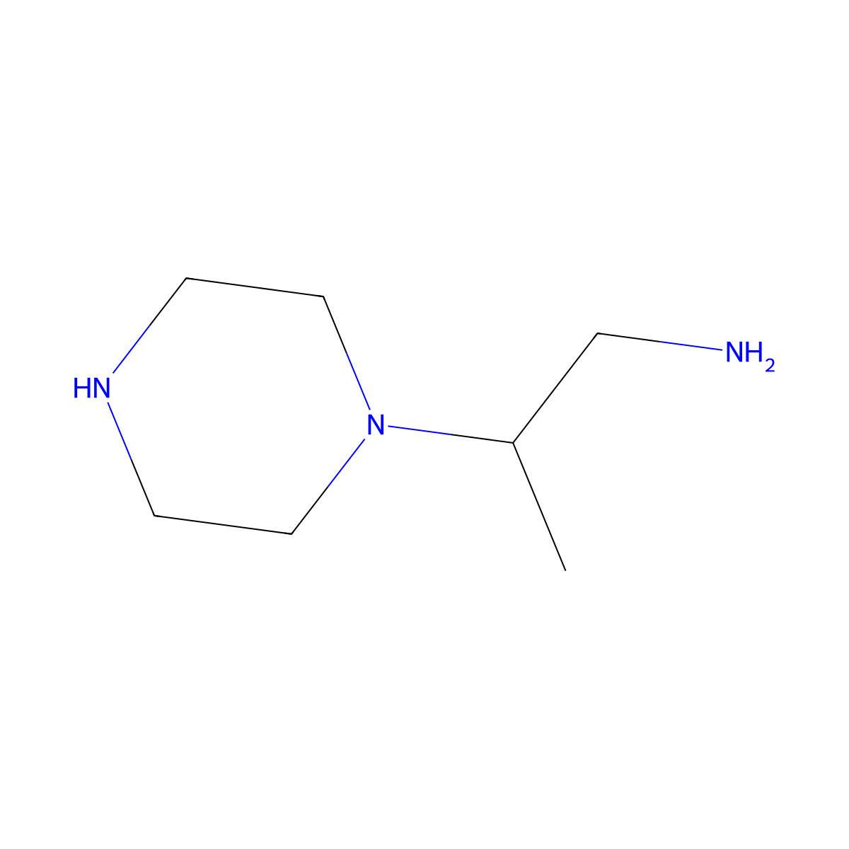 2-(Piperazin-1-yl)propan-1-amine molecular structure, CAS 29897-97-0