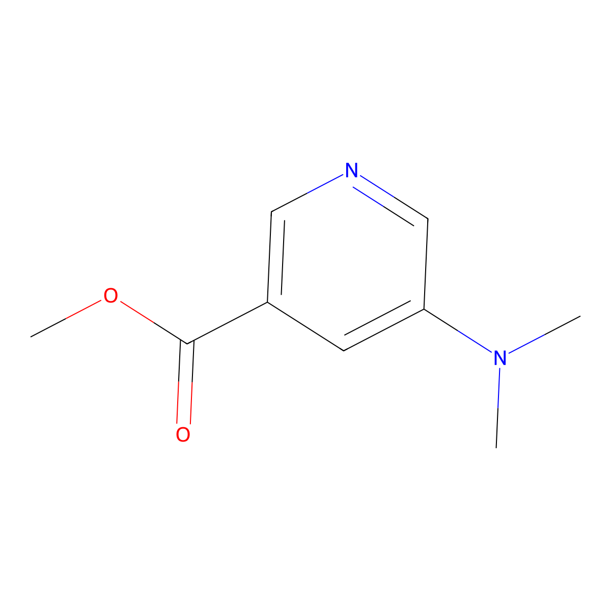 Methyl 5-(dimethylamino)nicotinate molecular structure, CAS 29898-23-5