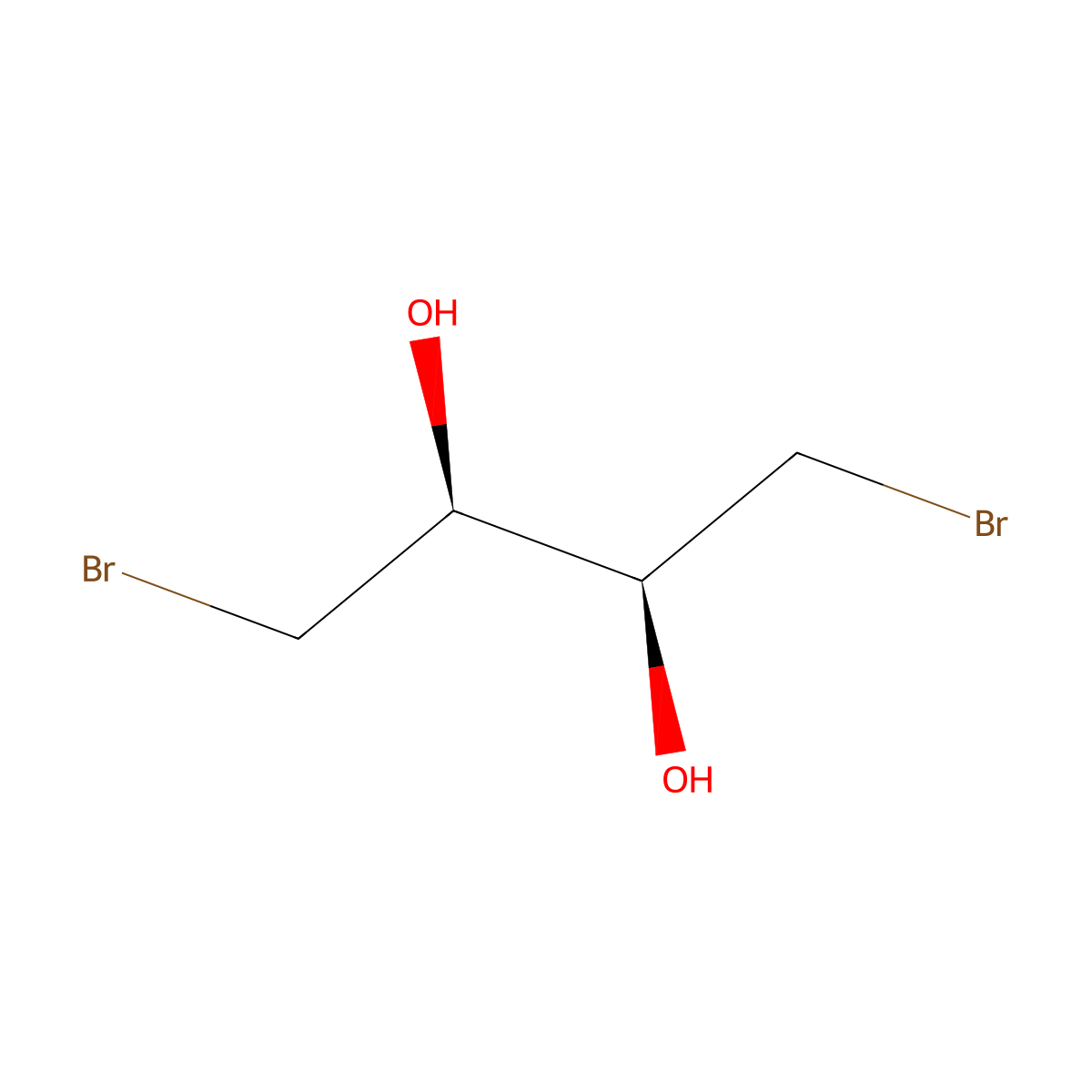 (2s,3s)-1,4-Dibromobutane-2,3-diol molecular structure, CAS 299-70-7
