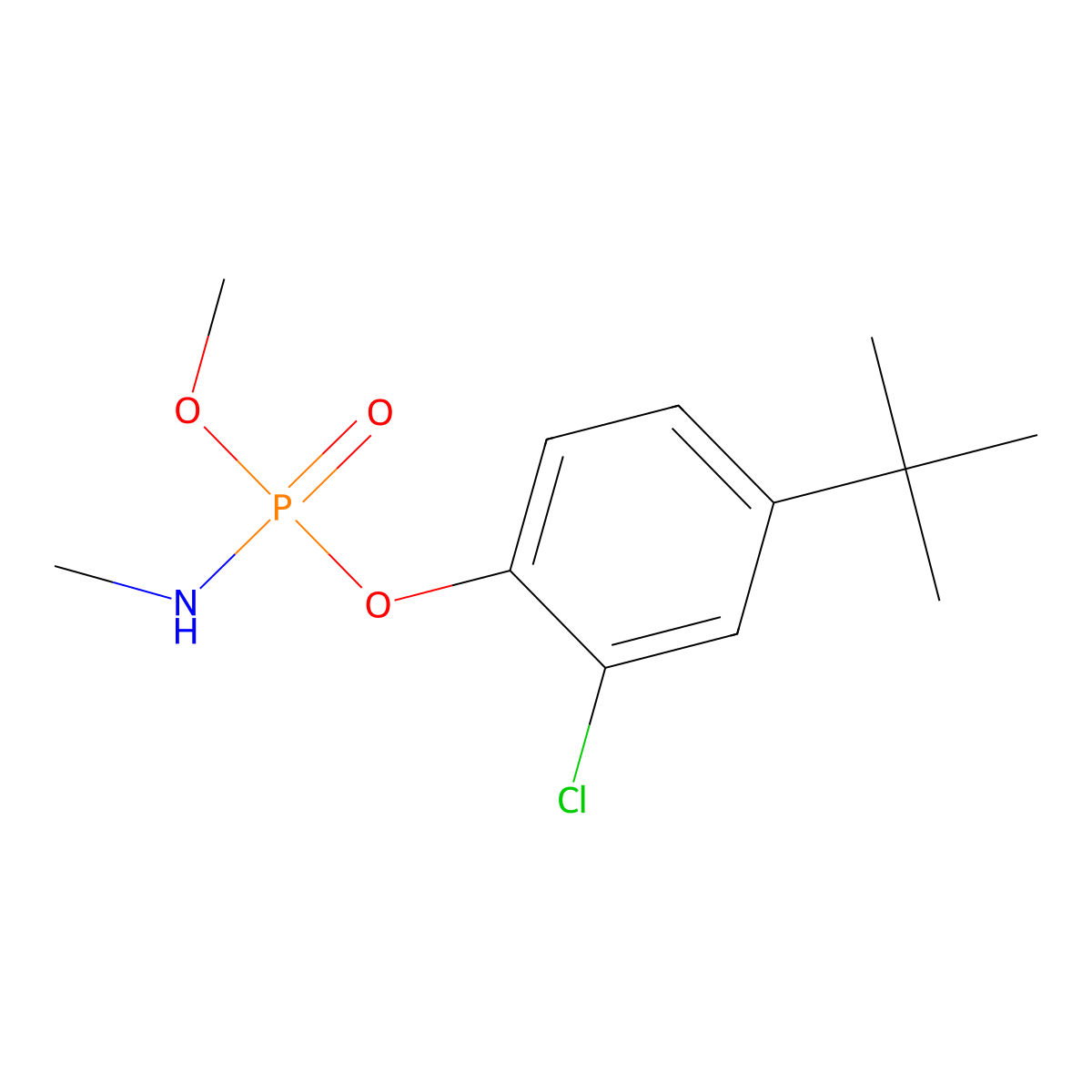 Crufomate molecular structure, CAS 299-86-5