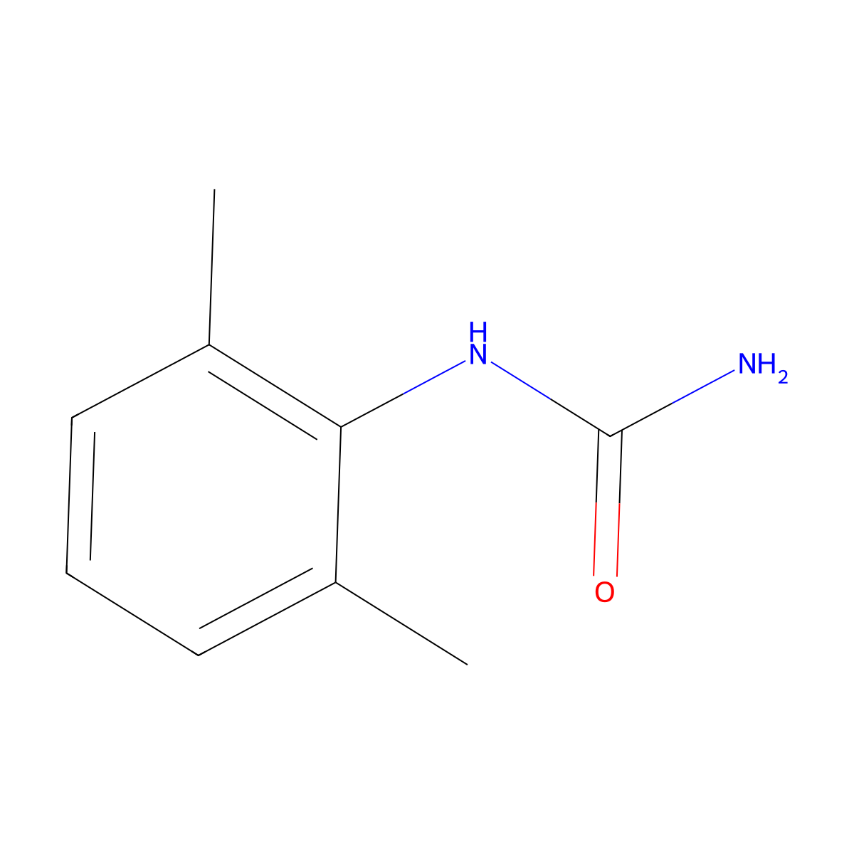 N-(2,6-Dimethylphenyl)urea molecular structure, CAS 2990-03-6