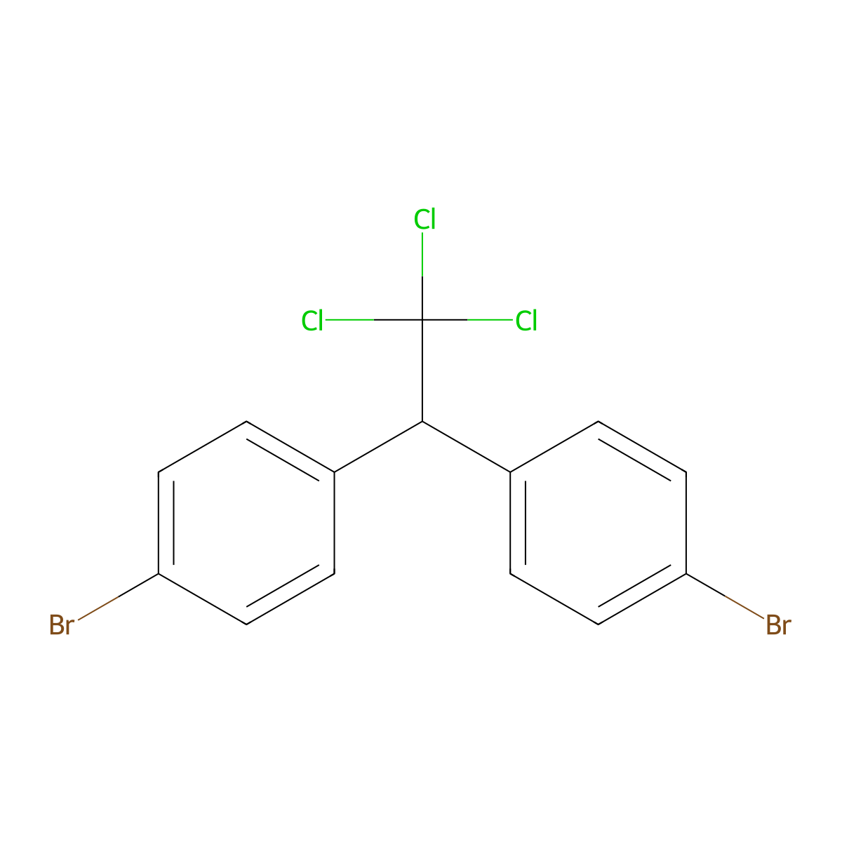 p,p'-Dibromodiphenyl trichloroethane molecular structure, CAS 2990-17-2