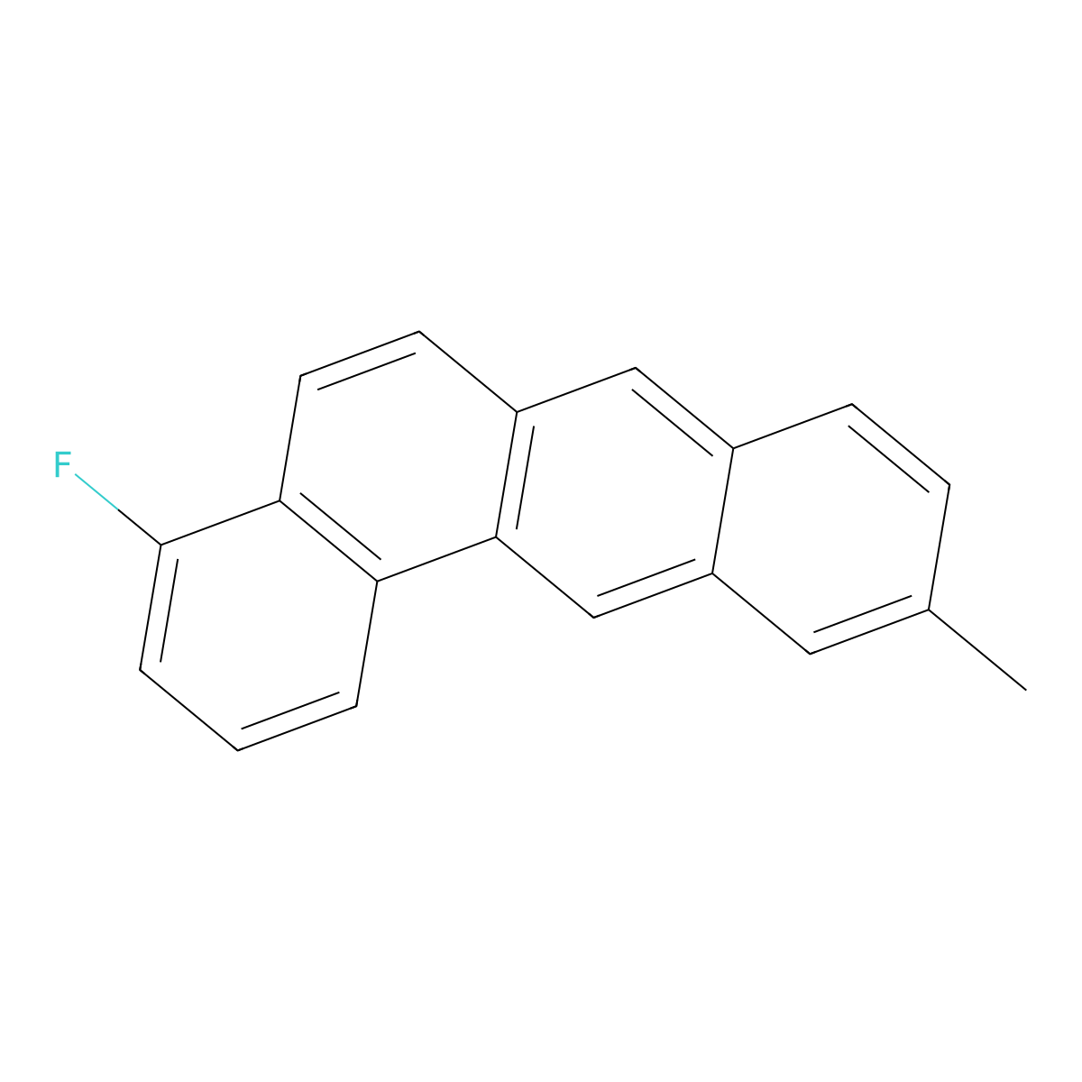 Benz(a)anthracene, 4-fluoro-10-methyl- molecular structure, CAS 2990-70-7