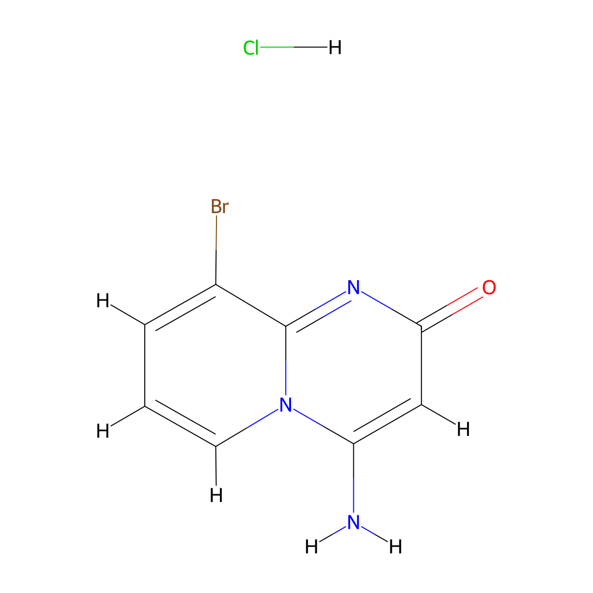 4-amino-9-bromo-2H-pyrido[1,2-a]pyrimidin-2-one hydrochloride molecular structure, CAS 2990059-61-3