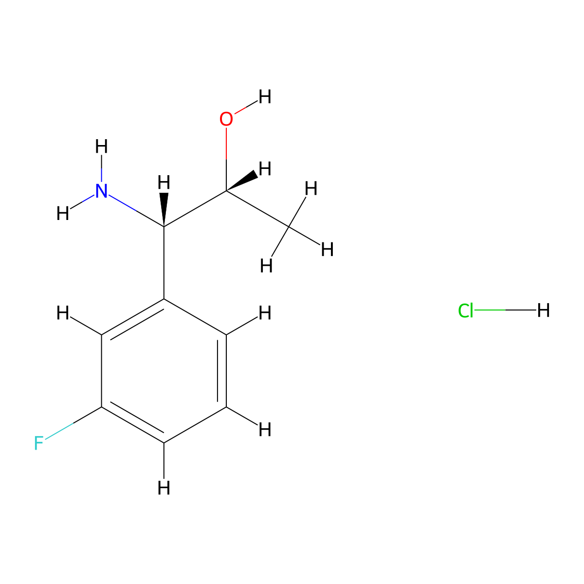 (1S,2R)-1-Amino-1-(3-fluorophenyl)propan-2-OL hydrochloride molecular structure, CAS 2990132-15-3