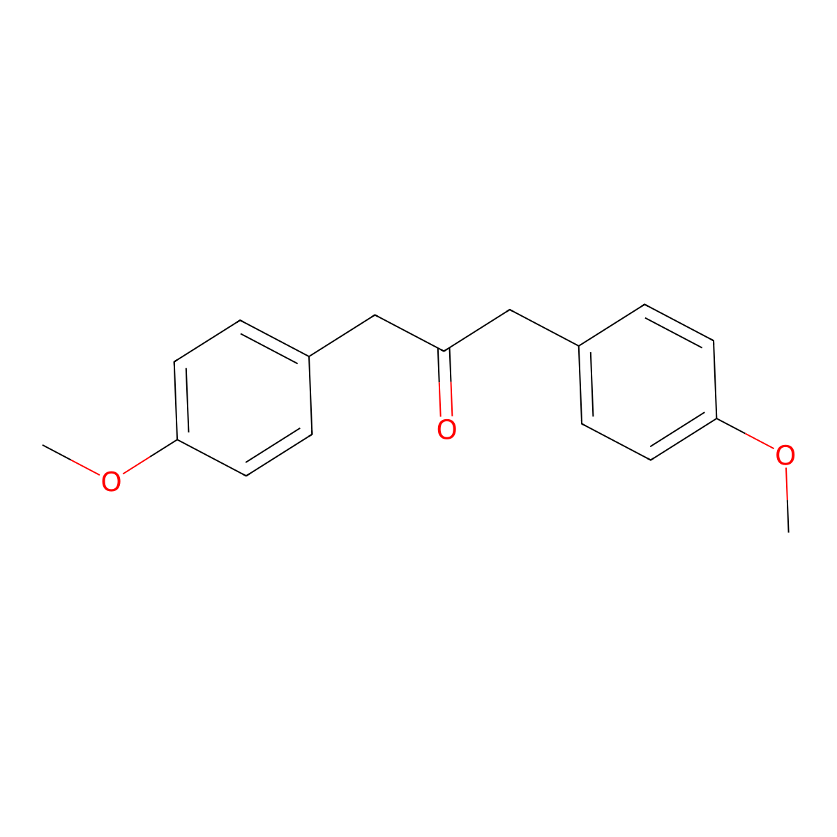 1,3-Bis(4-methoxyphenyl)propan-2-one molecular structure, CAS 29903-09-1