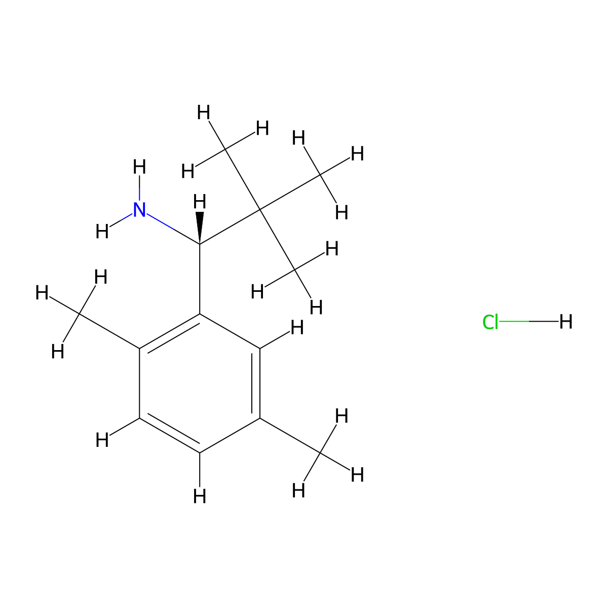 (R)-1-(2,5-Dimethylphenyl)-2,2-dimethylpropan-1-amine hydrochloride molecular structure, CAS 2990328-05-5