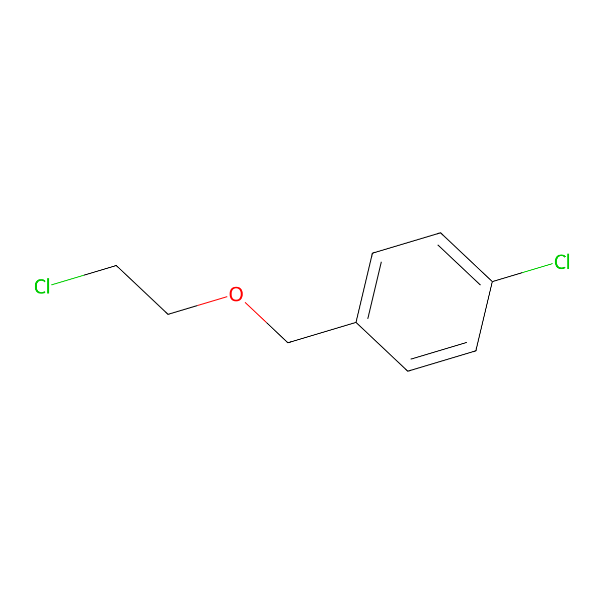 1-Chloro-4-[(2-chloroethoxy)methyl]benzene molecular structure, CAS 29904-52-7
