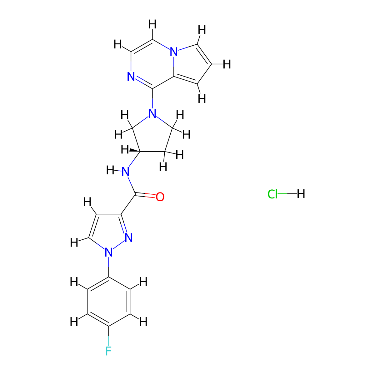 CXCR7 antagonist-1 (hydrochloride) molecular structure, CAS 2990472-61-0