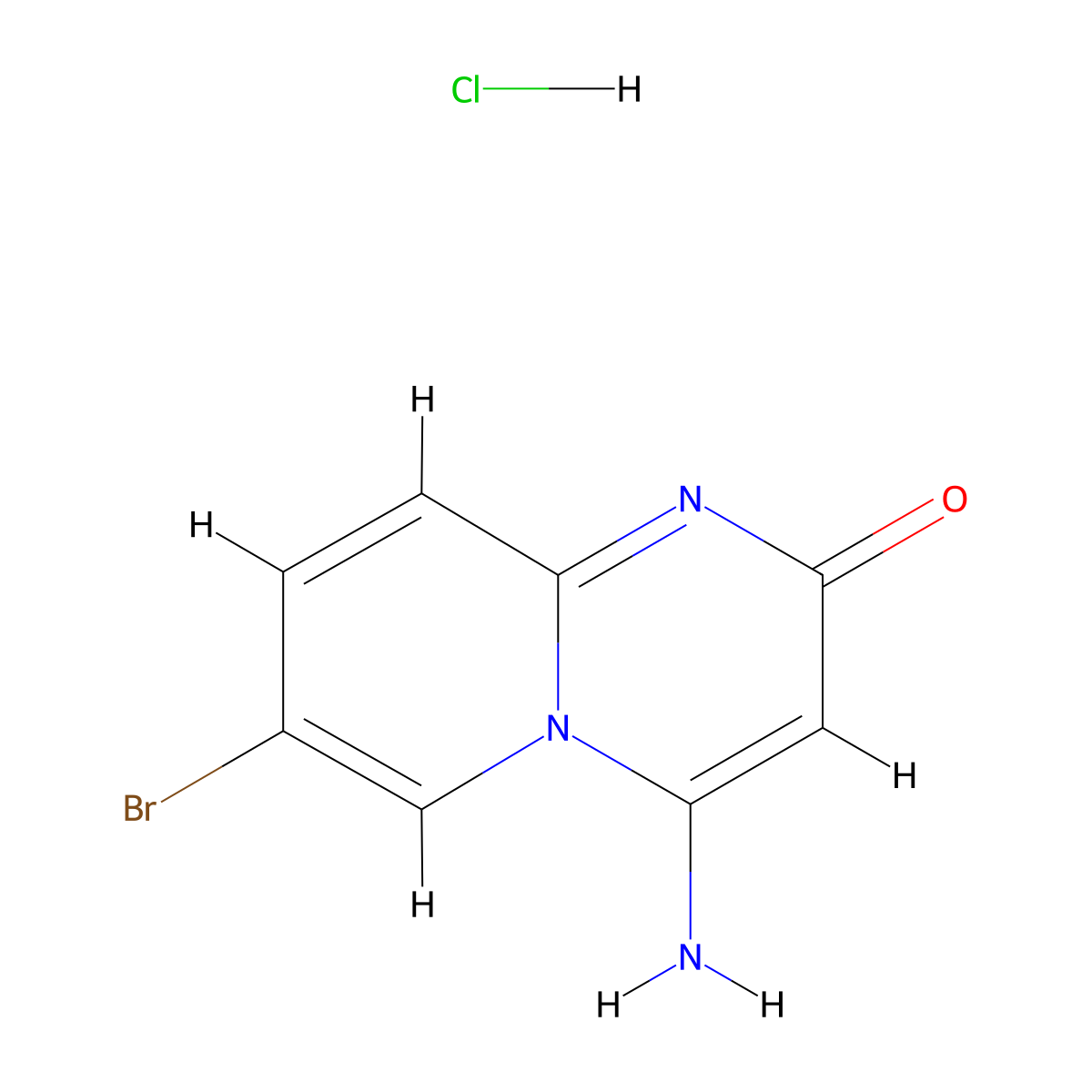 4-amino-7-bromo-2H-pyrido[1,2-a]pyrimidin-2-one hydrochloride molecular structure, CAS 2990482-98-7