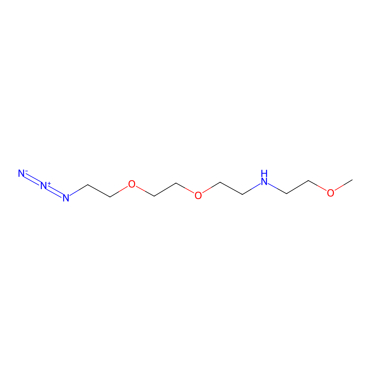 2-(2-(2-aZidoethoxy)ethoxy)-N-(2-methoxyethyl)ethanamine molecular structure, CAS 2990488-93-0