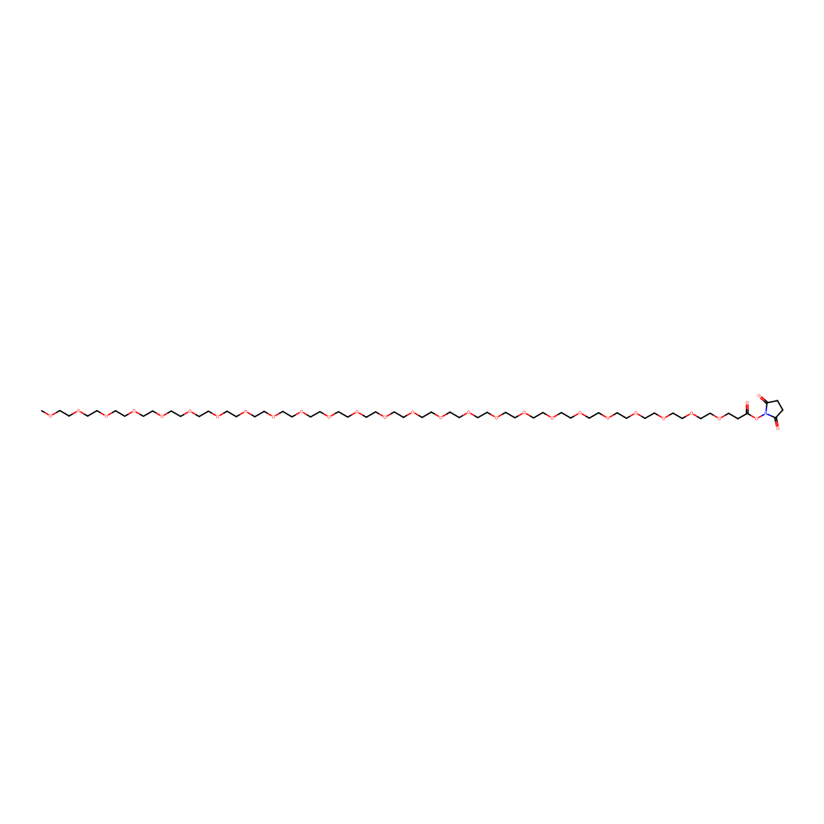 m-PEG25-NHS ester molecular structure, CAS 2990702-67-3
