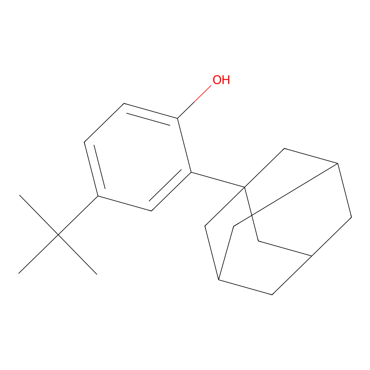 2-Adamantyl-4-tert-butylphenol molecular structure, CAS 29912-44-5