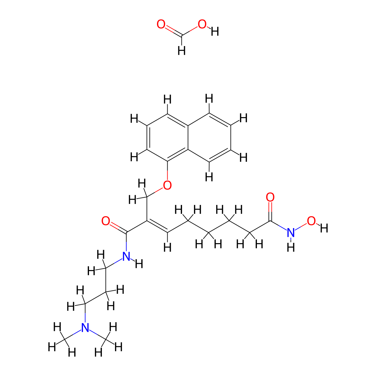 Ivaltinostat (formic) molecular structure, CAS 2991217-88-8