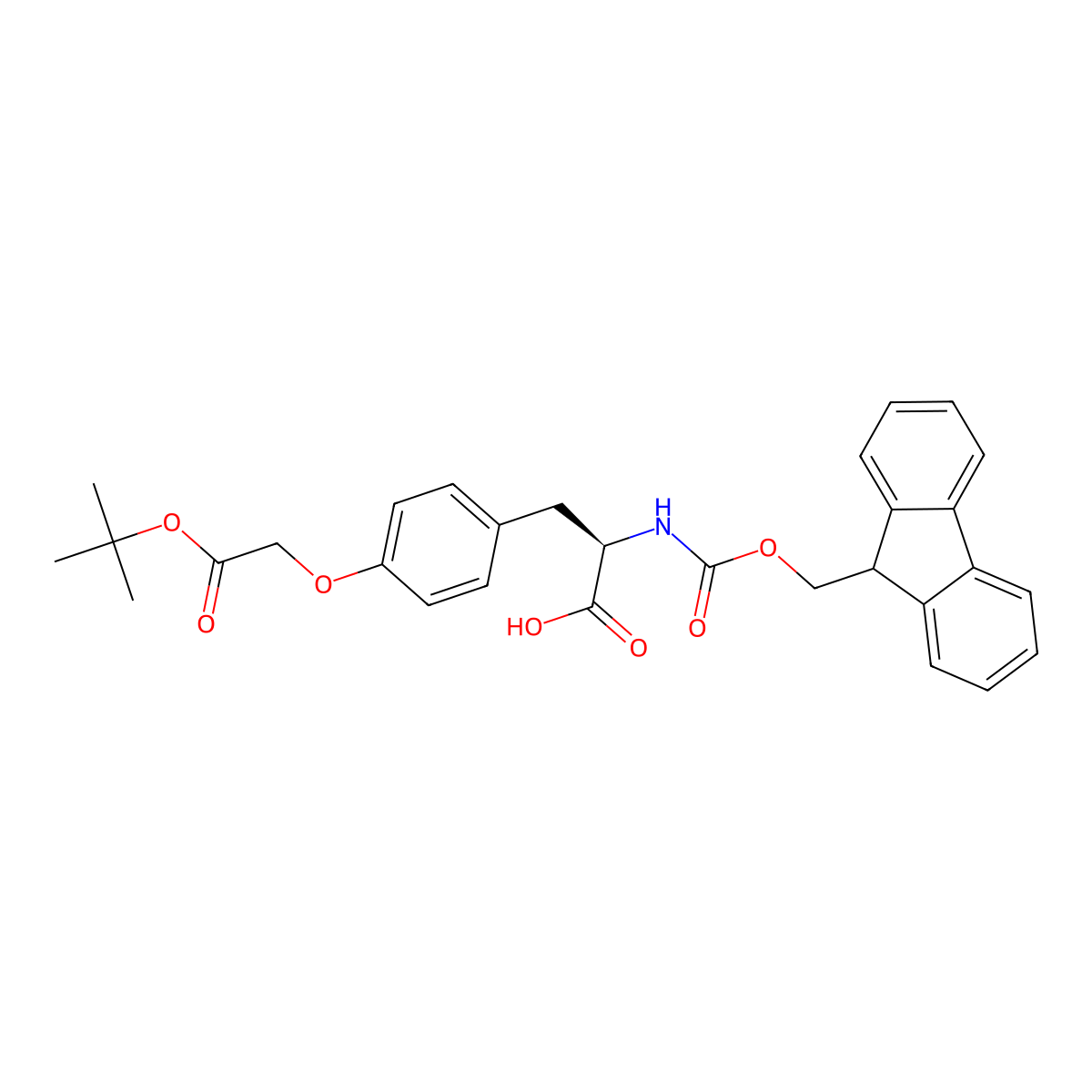 (R)-2-(Fmoc-amino)-3-[4-[2-(tert-butoxy)-2-oxoethoxy]phenyl]propanoic acid molecular structure, CAS 2991225-64-8