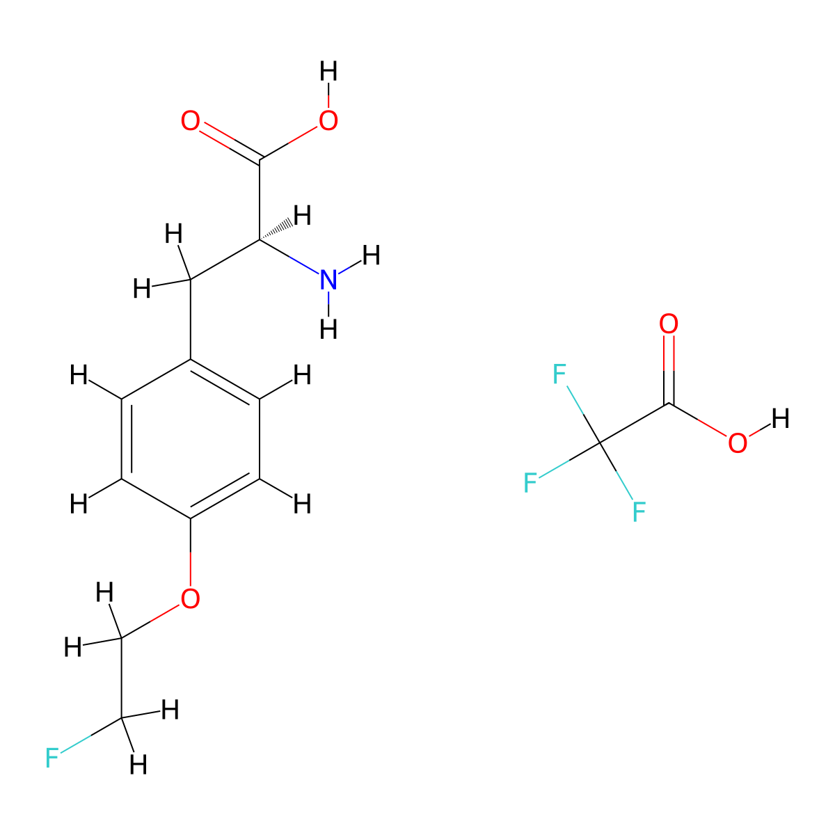O-(2-Fluoroethyl)-L-tyrosine 2,2,2-trifluoroacetic acid molecular structure, CAS 2991227-87-1