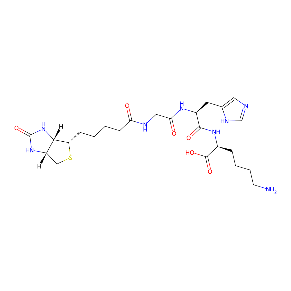Biotinoyl tripeptide-1 molecular structure, CAS 299157-54-3