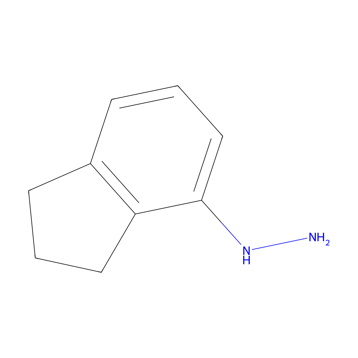 (2,3-Dihydro-1H-inden-4-yl)hydrazine molecular structure, CAS 299163-78-3