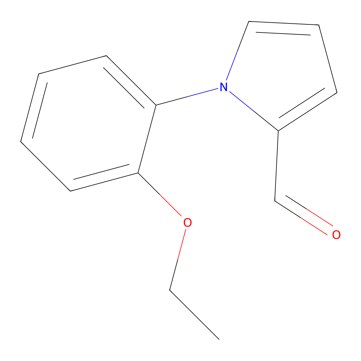 1-(2-ethoxyphenyl)-1H-pyrrole-2-carbaldehyde molecular structure, CAS 299164-56-0
