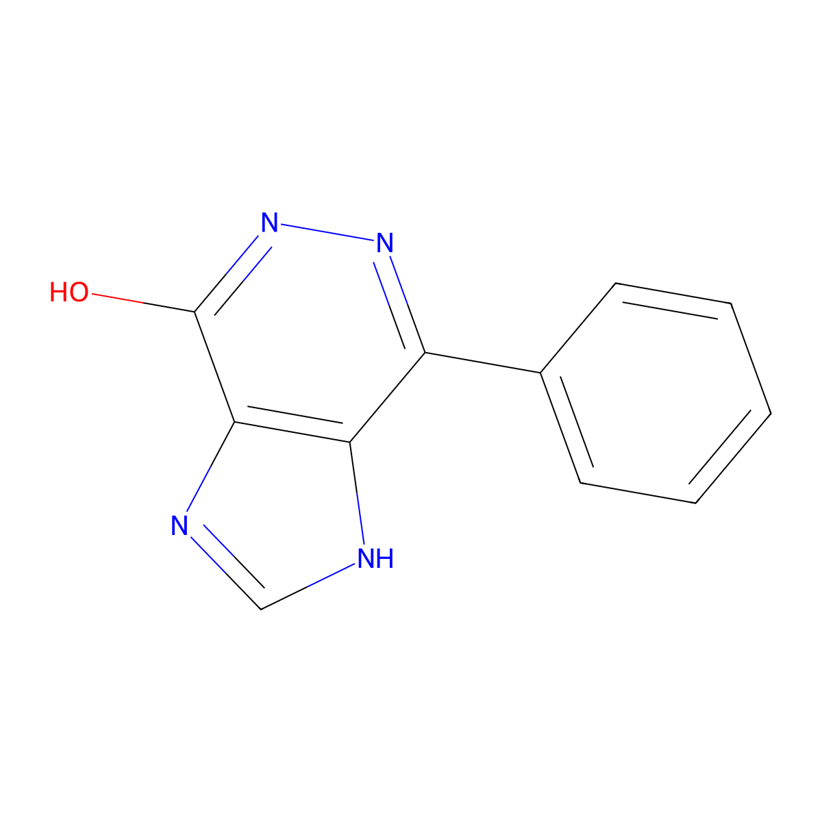 7-Phenyl-1,5-dihydro-imidazo[4,5-d]pyridazin-4-one molecular structure, CAS 299166-47-5