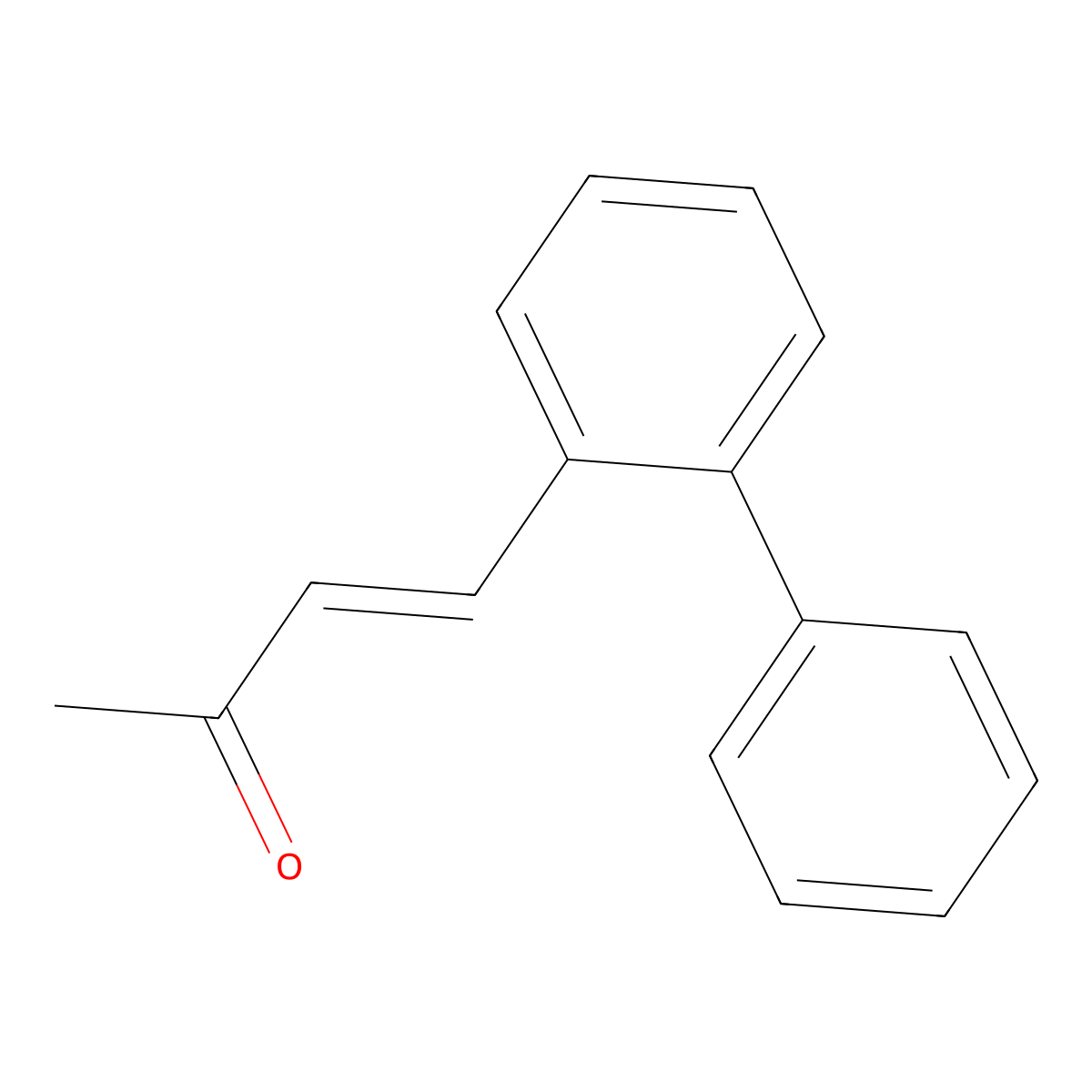 4-(2-Phenylphenyl)but-3-en-2-one molecular structure, CAS 299180-08-8