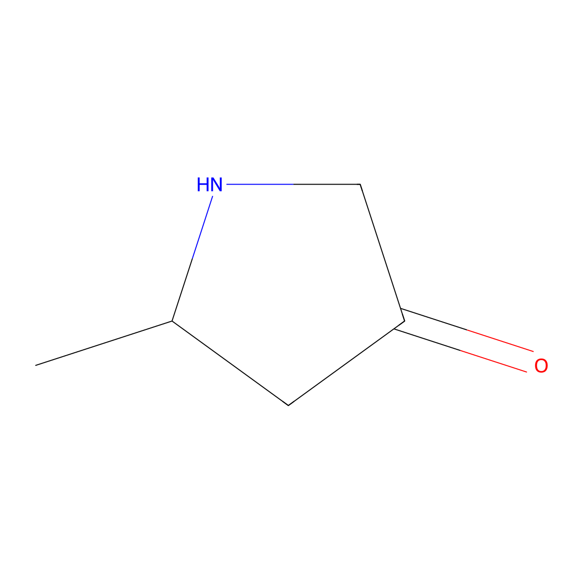 (5S)-5-methylpyrrolidin-3-one molecular structure, CAS 299182-23-3