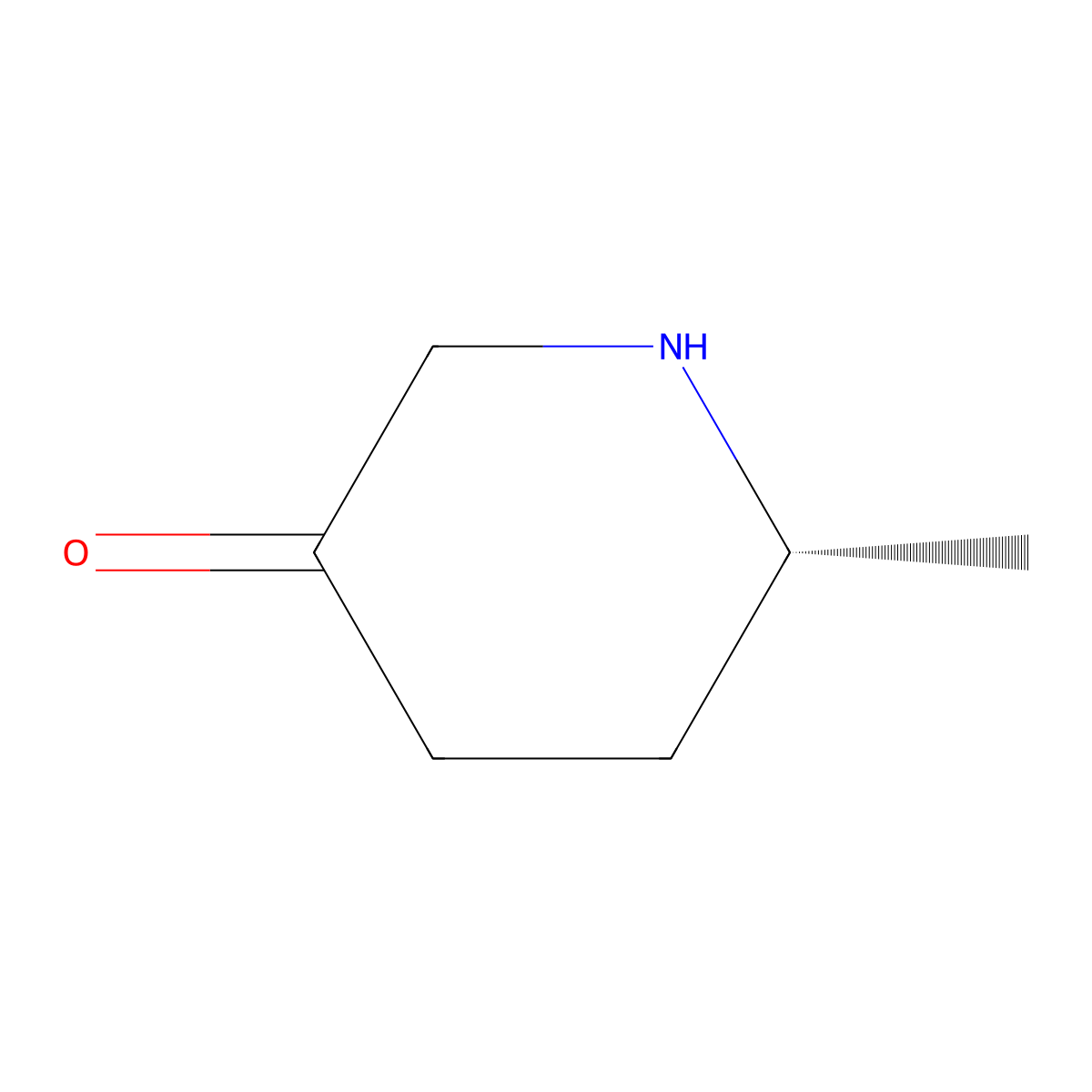 (6R)-6-Methylpiperidin-3-one molecular structure, CAS 299182-31-3