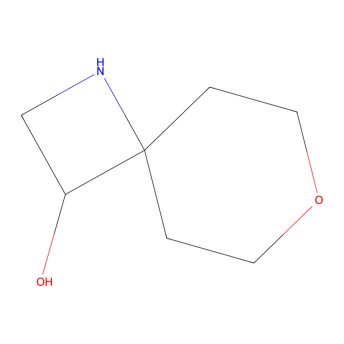 7-Oxa-1-azaspiro[3.5]nonan-3-ol molecular structure, CAS 2991903-70-7