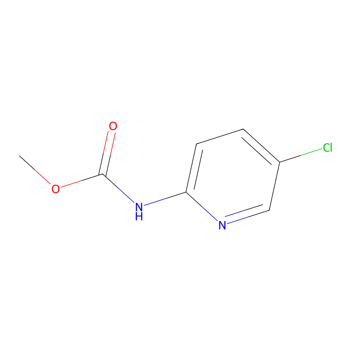 methyl N-(5-chloropyridin-2-yl)carbamate molecular structure, CAS 299202-71-4