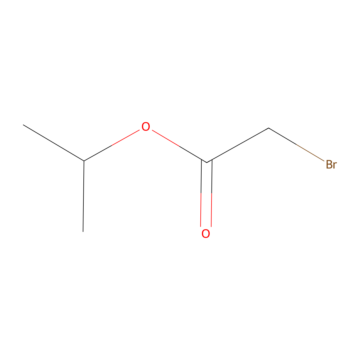 Isopropyl bromoacetate molecular structure, CAS 29921-57-1