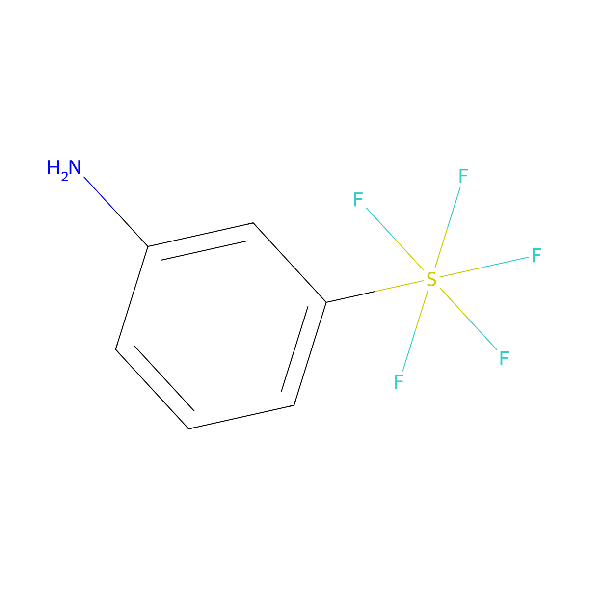 3-(Pentafluoro-lambda6-sulfanyl)aniline molecular structure, CAS 2993-22-8