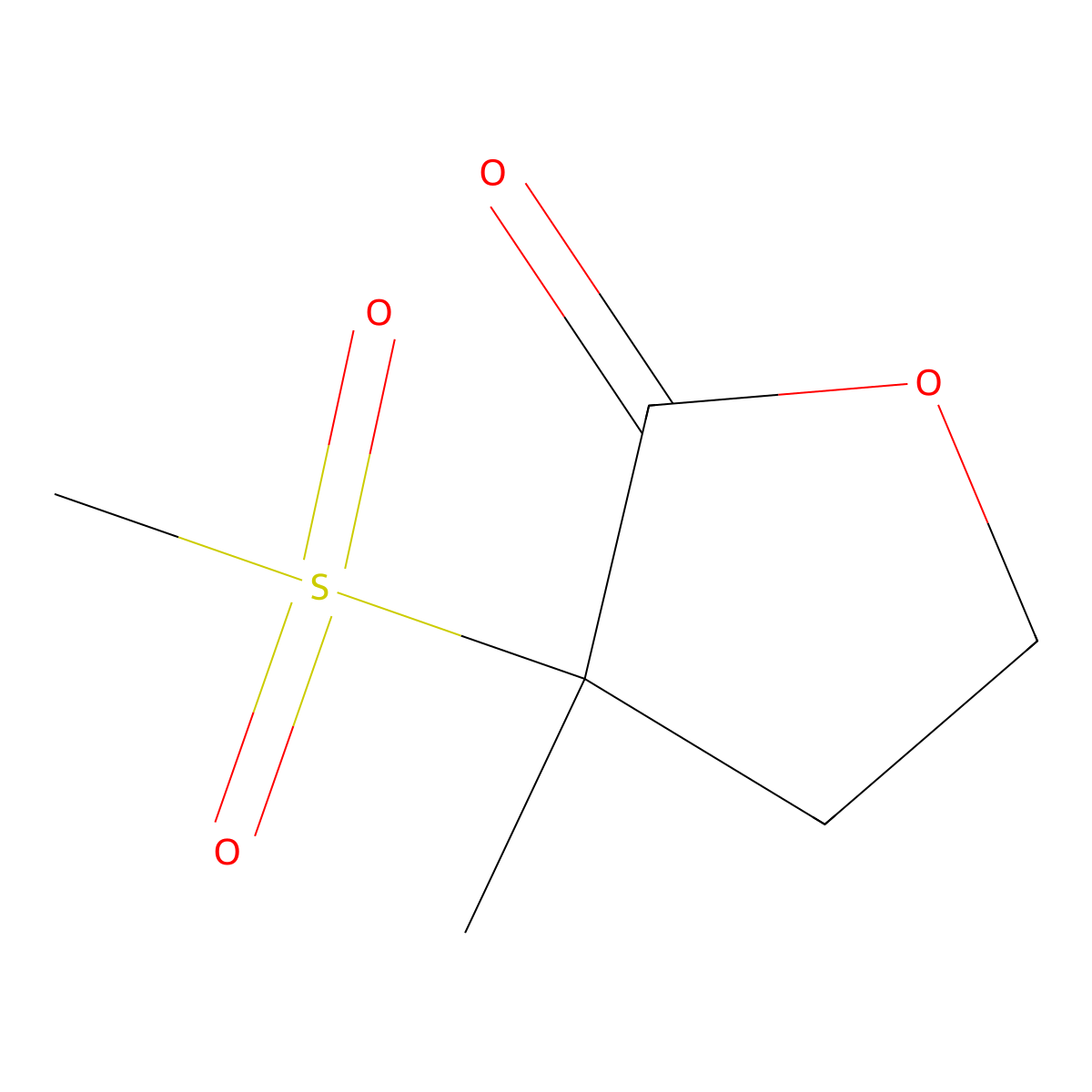 3-Methyl-3-(methylsulfonyl)dihydrofuran-2(3H)-one molecular structure, CAS 2993486-58-9