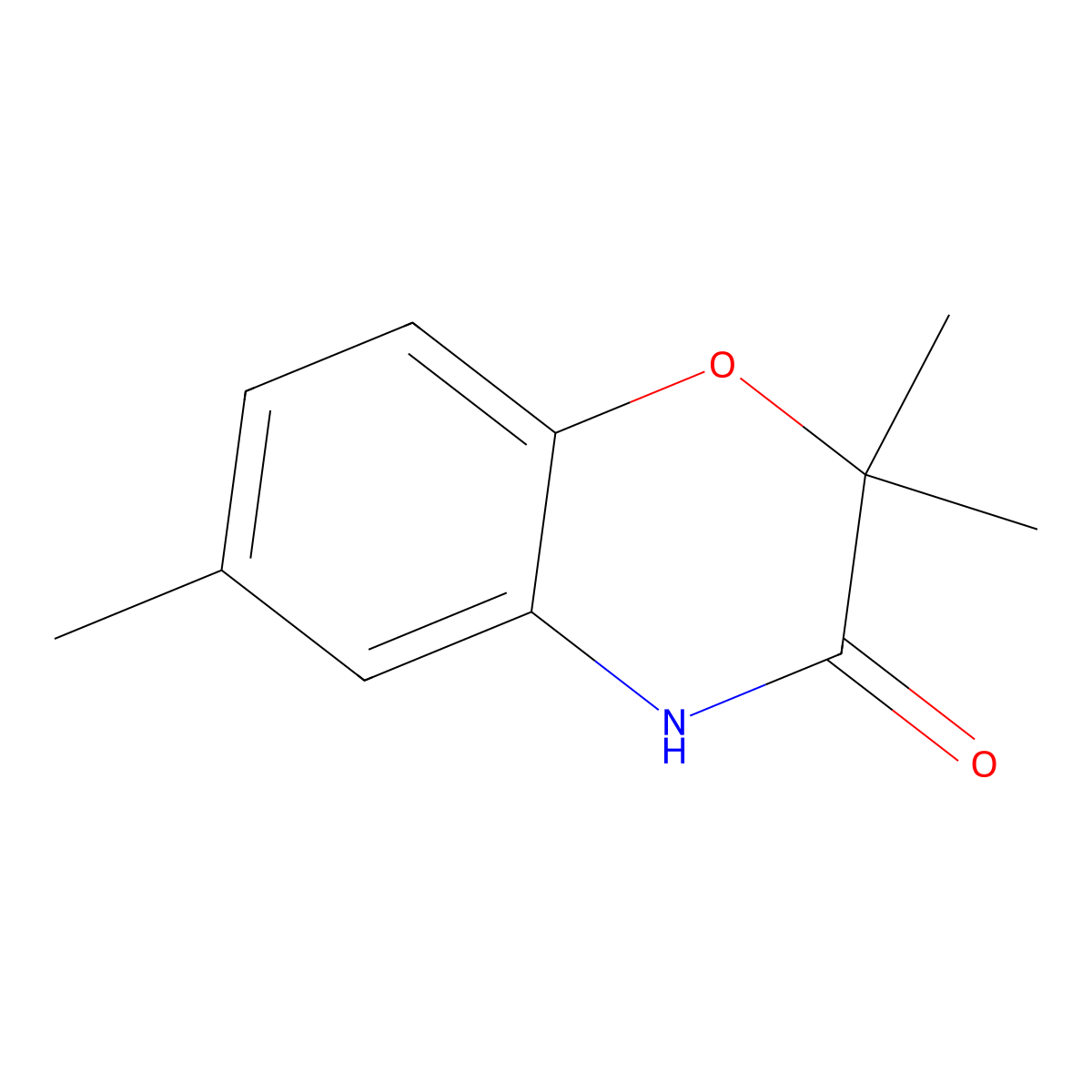 2,2,6-Trimethyl-2H-benzo[b][1,4]oxazin-3(4H)-one molecular structure, CAS 29936-64-9